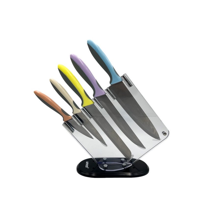 Jgo de cuchillos x5 umco con soporte