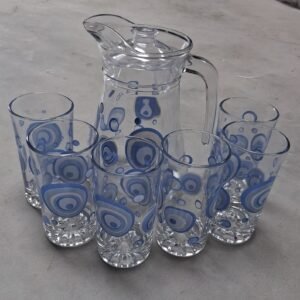 Set Jarra c/vasos x7 | Rose Blue Eyes